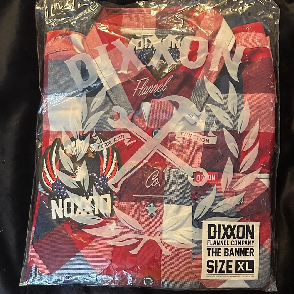 DIXXON Red, Bue, and White Checkered Shirt - Picture 6 of 9